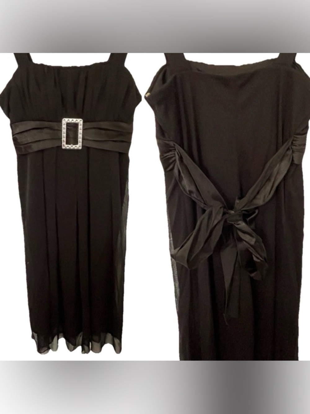 CITY TRIANGLES Sweet Little GIRLS Formal Black Party DRESS Size Medium